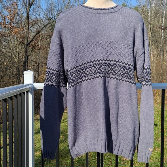 Columbia wool blend patterned sweater men's Sz XXL